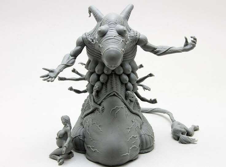 Lagomorph Survivors Frau 38mm Figur Resin KD Kingdom Death Tabletop Game 
